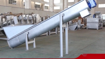 Shaftless Screw Conveyor for Sewage Treatment Plant
