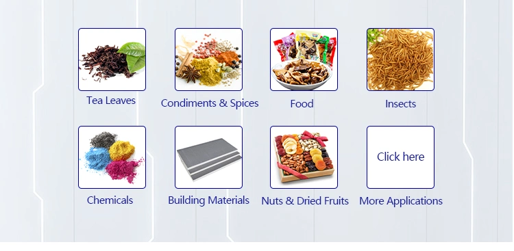 CE Automatic PLC Industrial Continuous Tunnel Conveyor Belt Food Nut Condiments Spices Tea Leaves Drying Sterilization Microwave Oven Dryer Machine