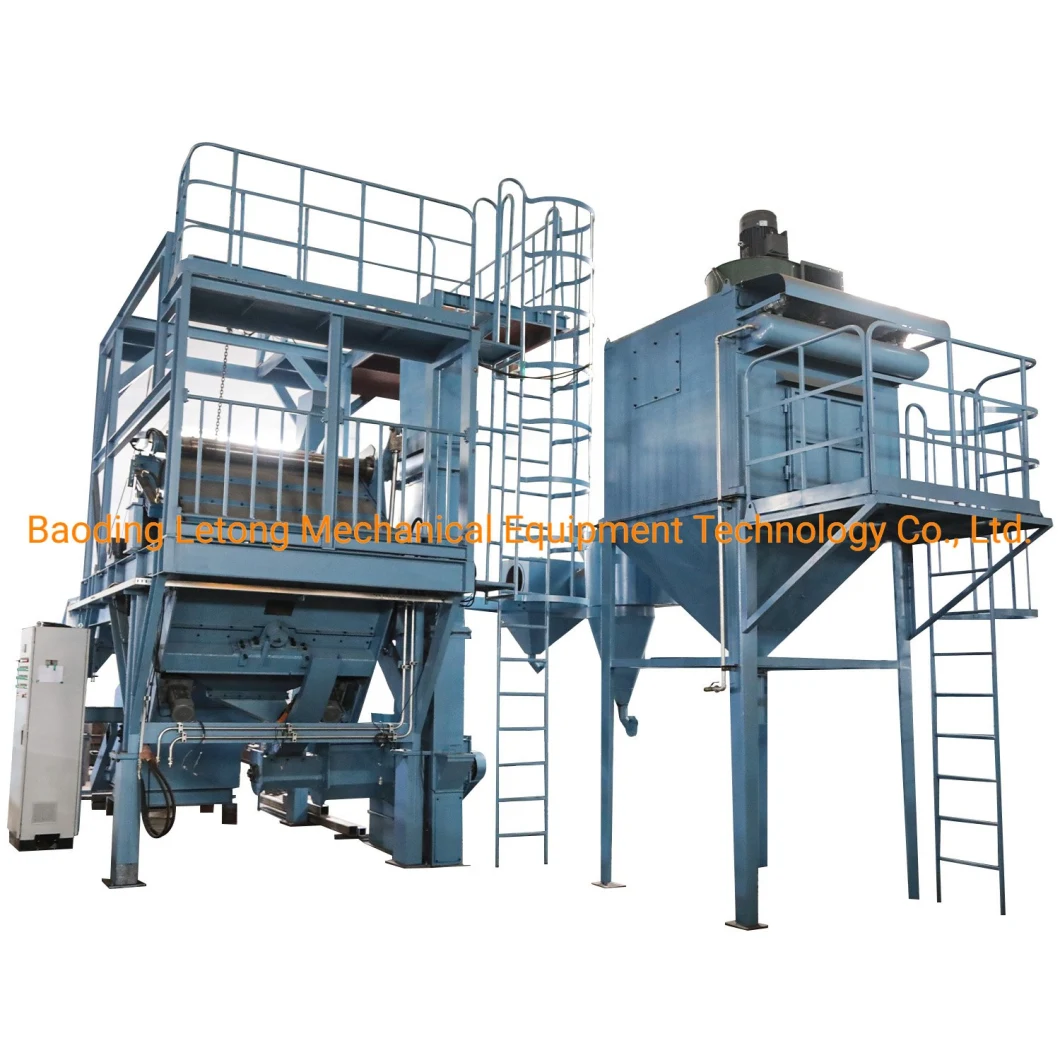 Metal Abrasive Rubber Crawler Belt Conveyor Shot Blasting Machine