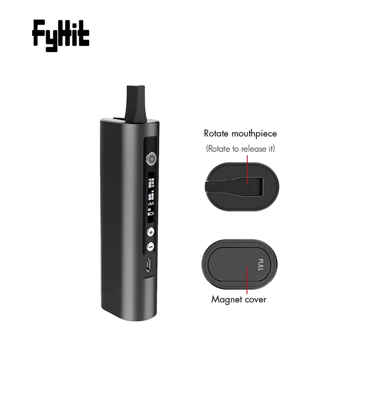 Factory Price Wholesale Fyhit Relax Dry Herb Vaporizer with Olcd Screen Ceramic and Rotatable Mouthpiece