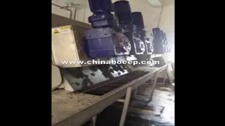 Wastewater Treatment Sludge Dewatering U Type Trough Screw Feed Conveyor