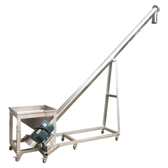 Zambia Food Granules Inclined DN159 Tubular Screw Conveyor